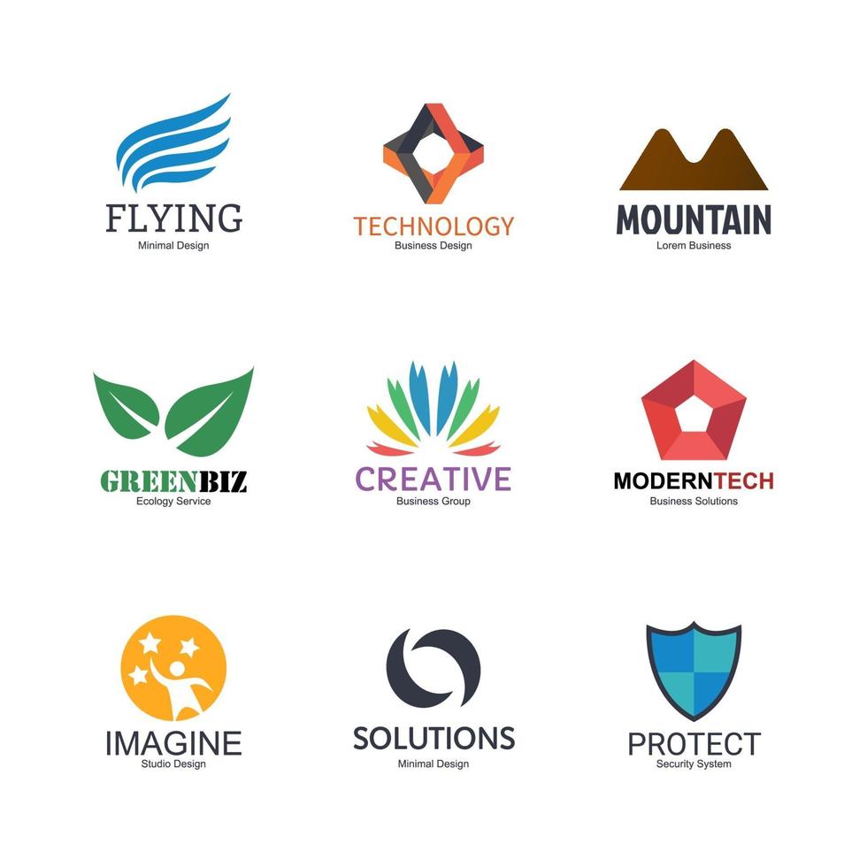 abstract logo design vector
