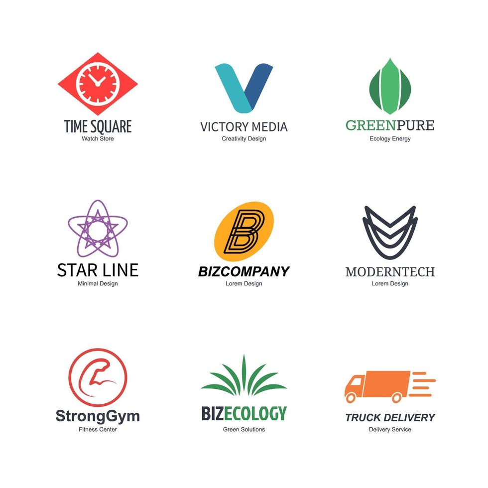 abstract logo design vector