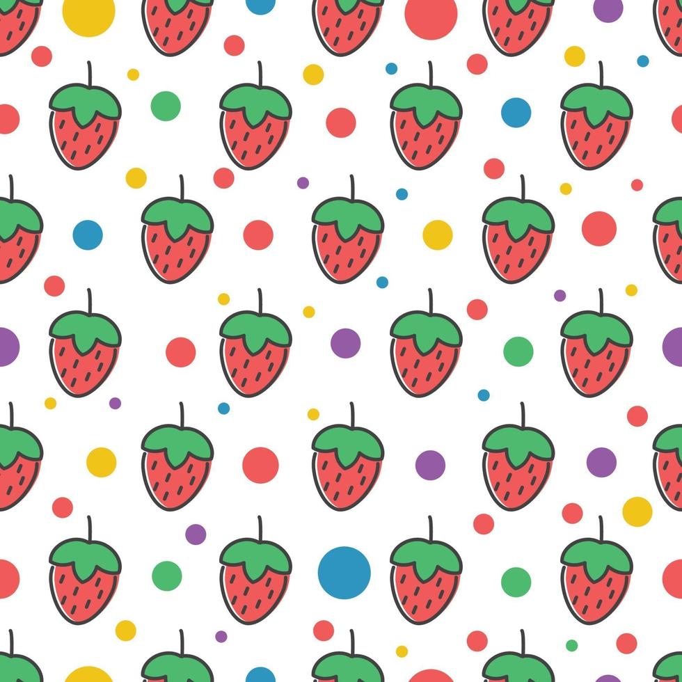 strawberry seamless pattern background 2220292 Vector Art at Vecteezy