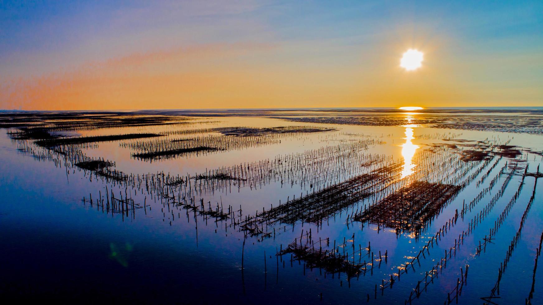 Wang Gong coast in the sunset photo