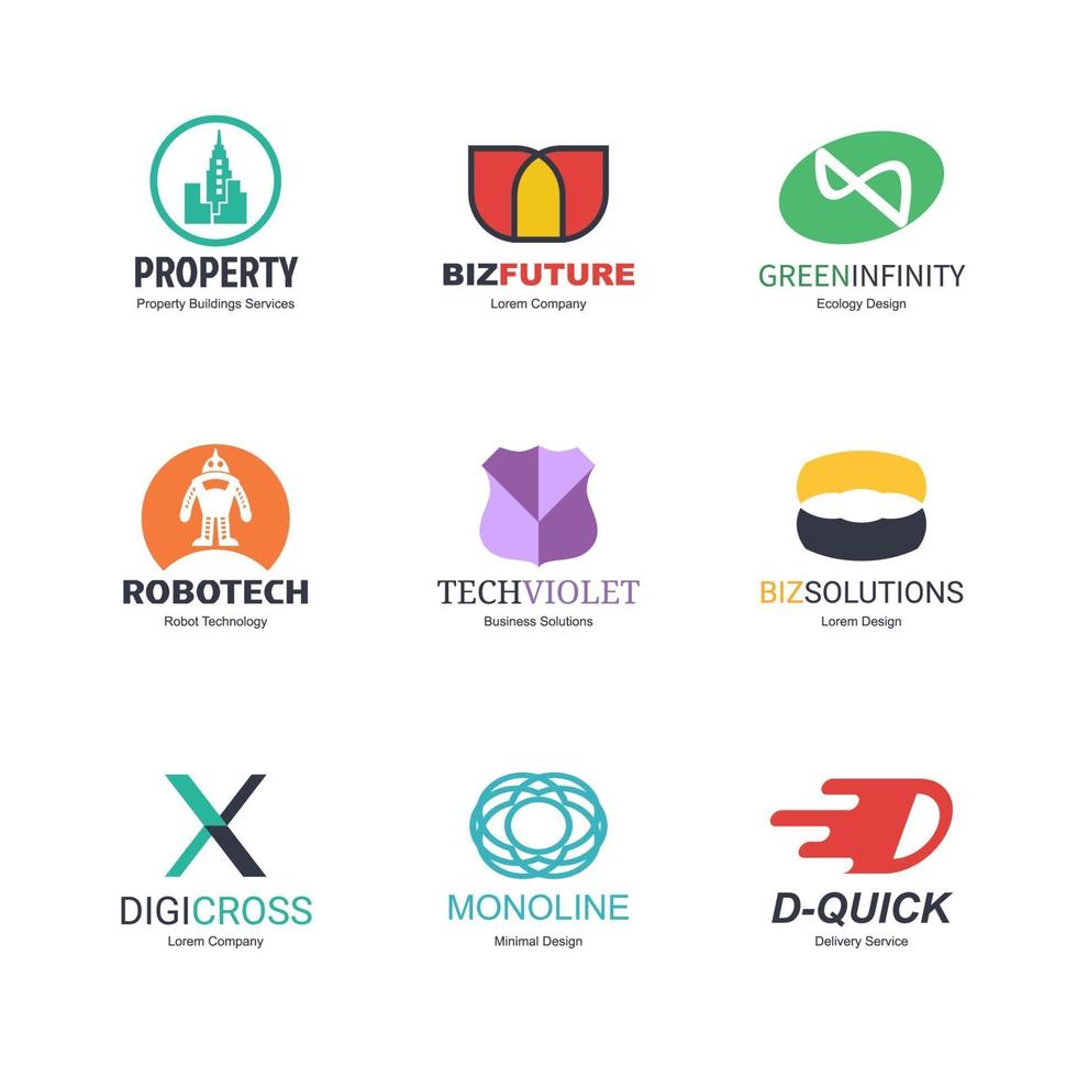 abstract logo design vector