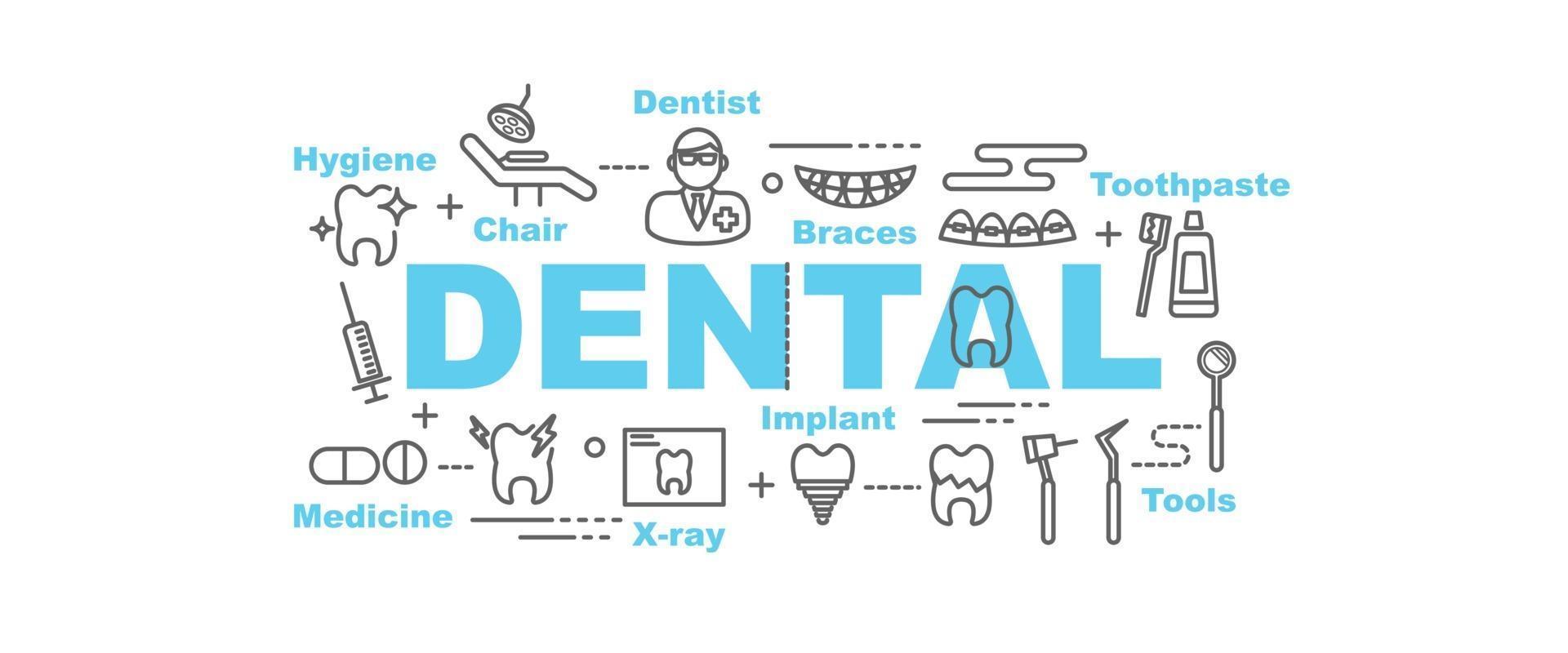 dental vector banner