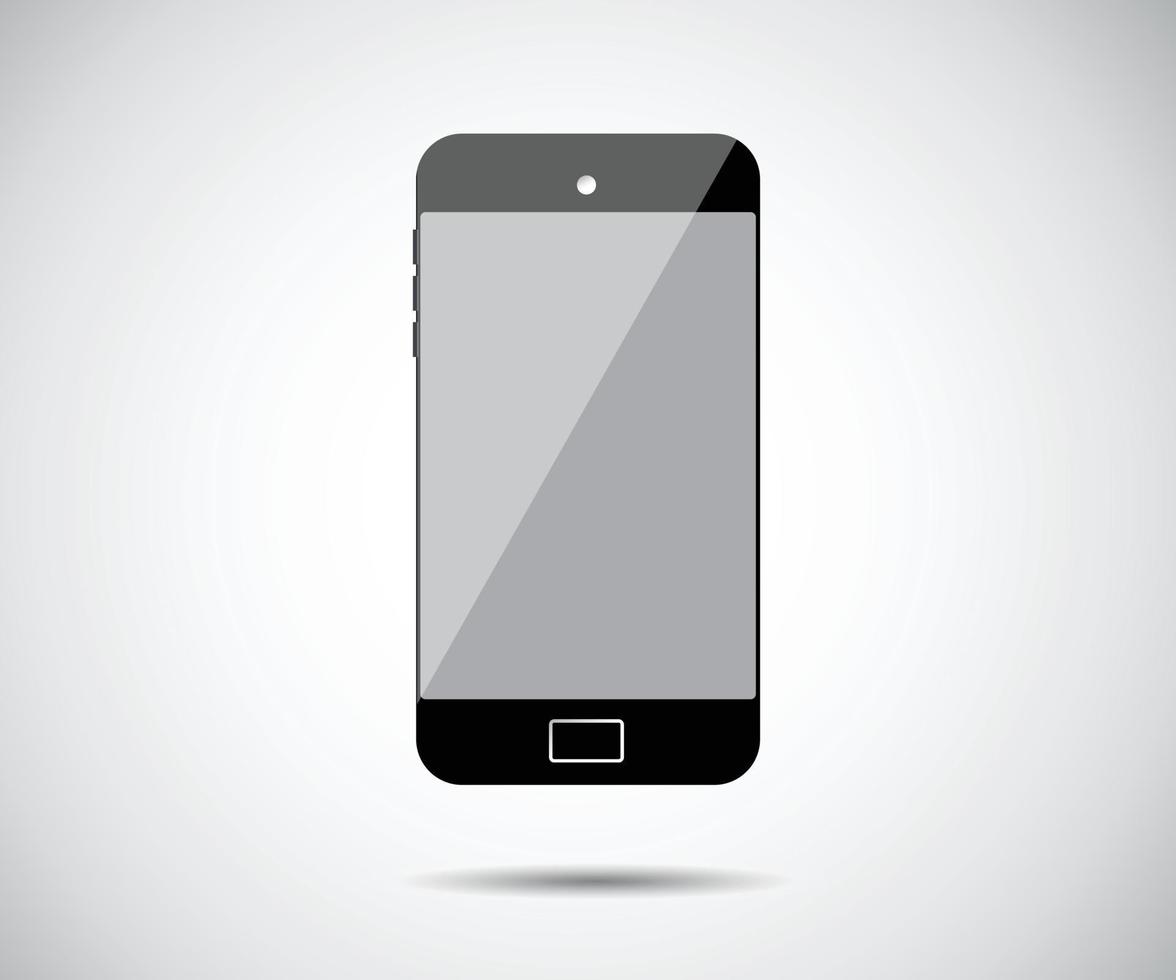 Perfectly detailed modern smart phone isolation, Realistic Mobile icon vector illustration