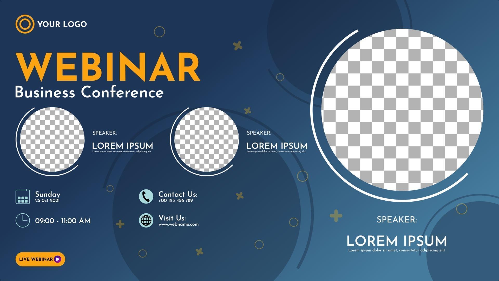 Abstract background banner webinar template 2220491 Vector Art at Vecteezy