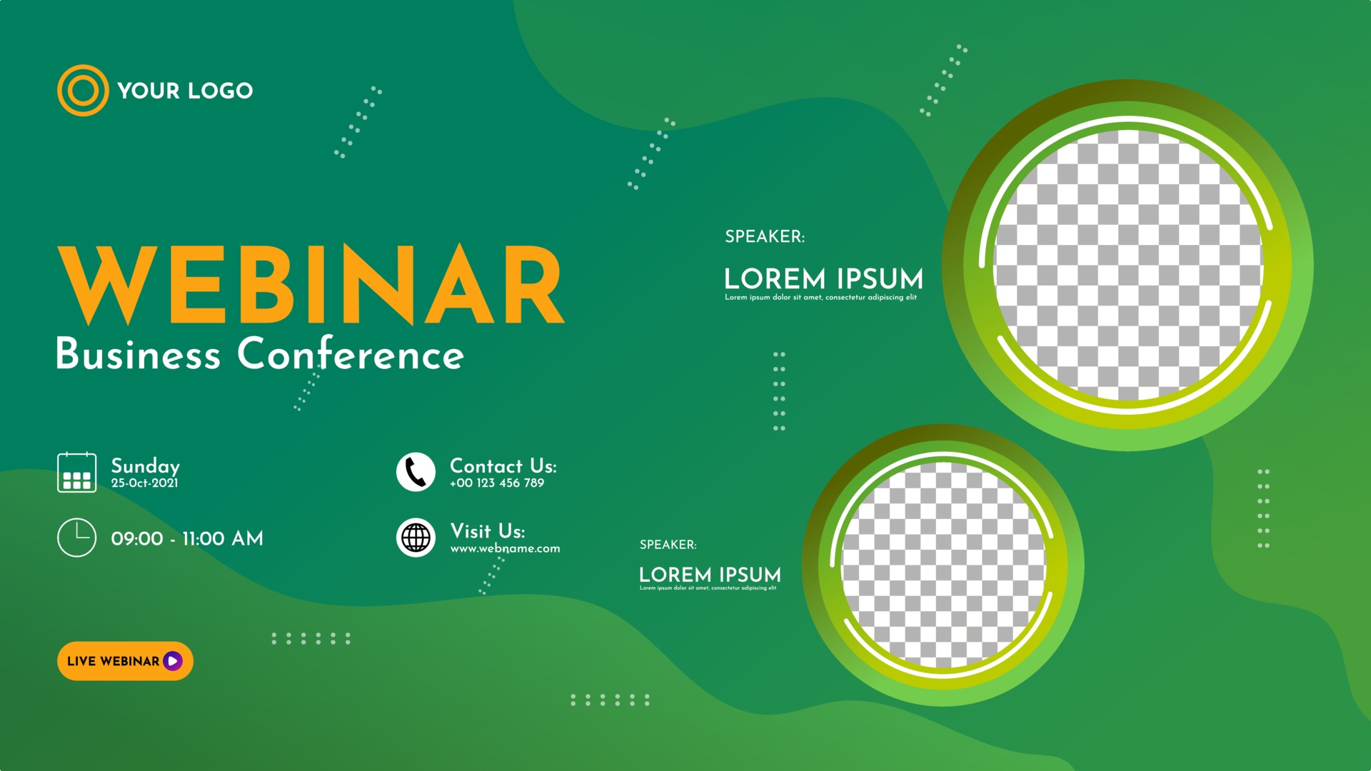 Abstract background banner webinar template 2220495 Vector Art at Vecteezy