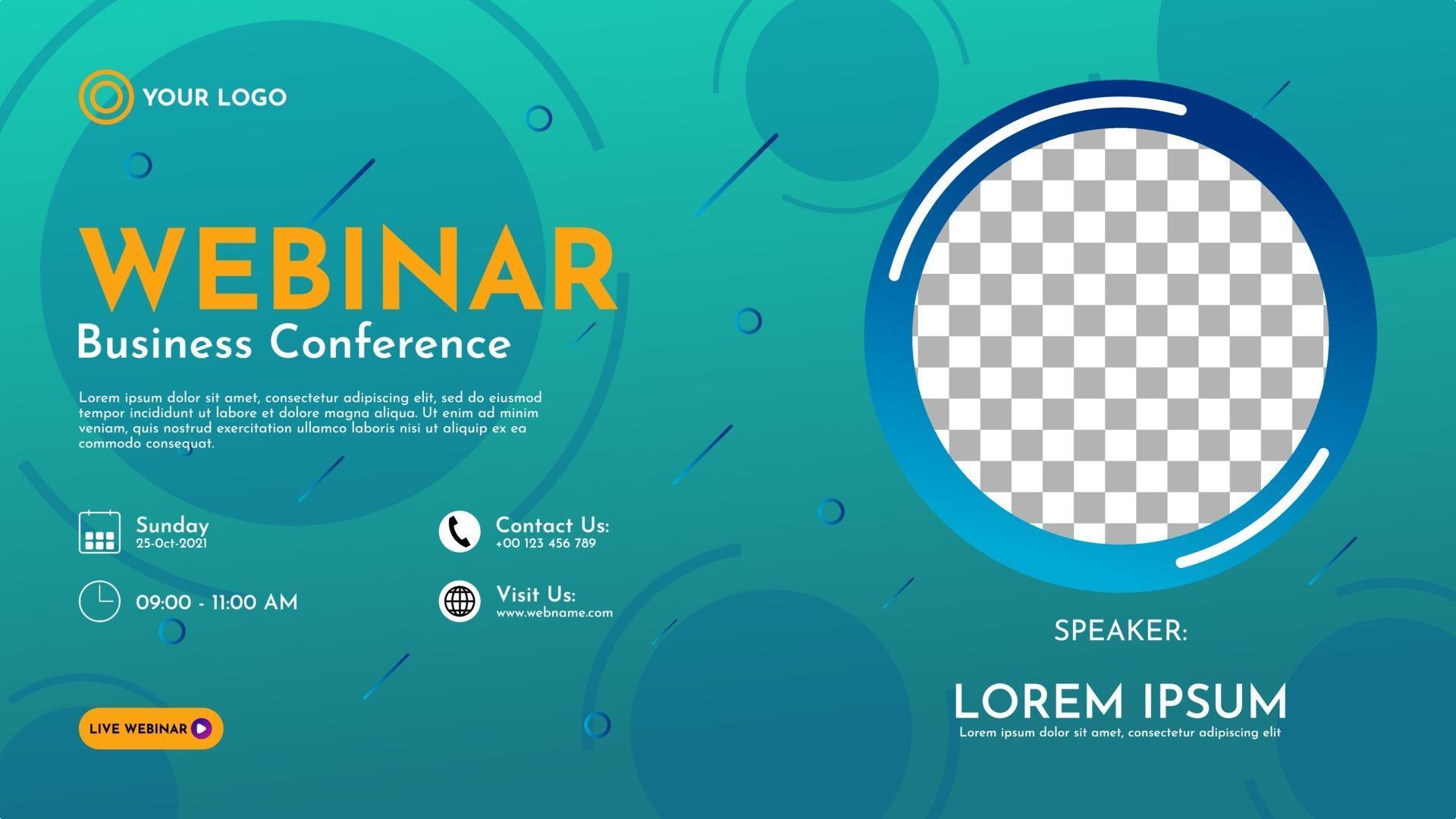 Webinar Background Template
