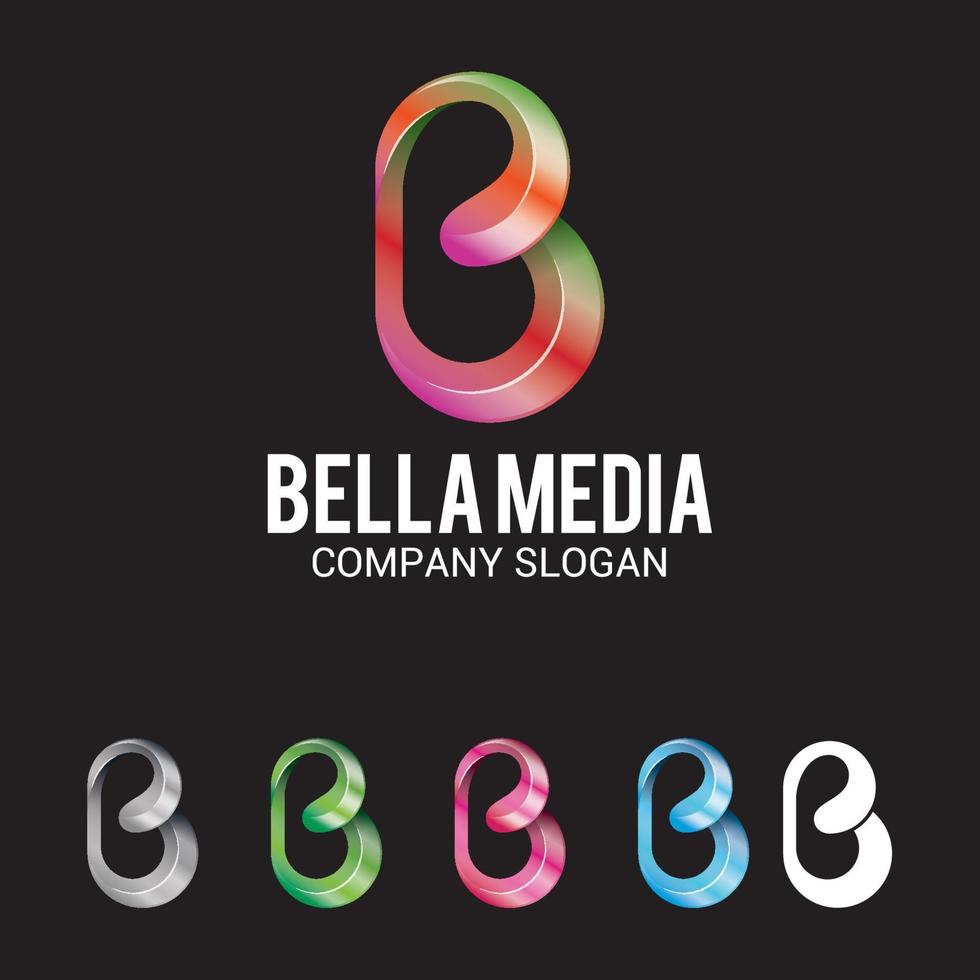 Media logo design vector template