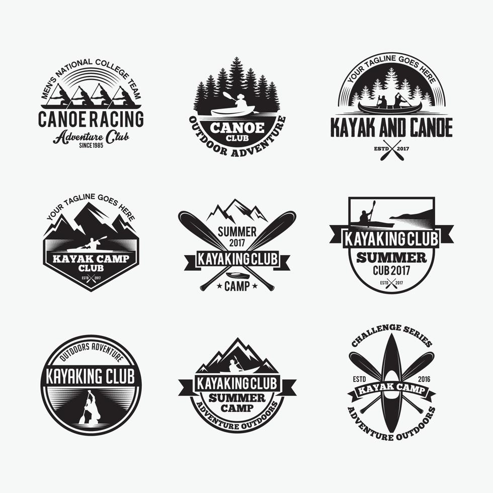 insignias de aventura logos plantillas de diseño vectorial vector