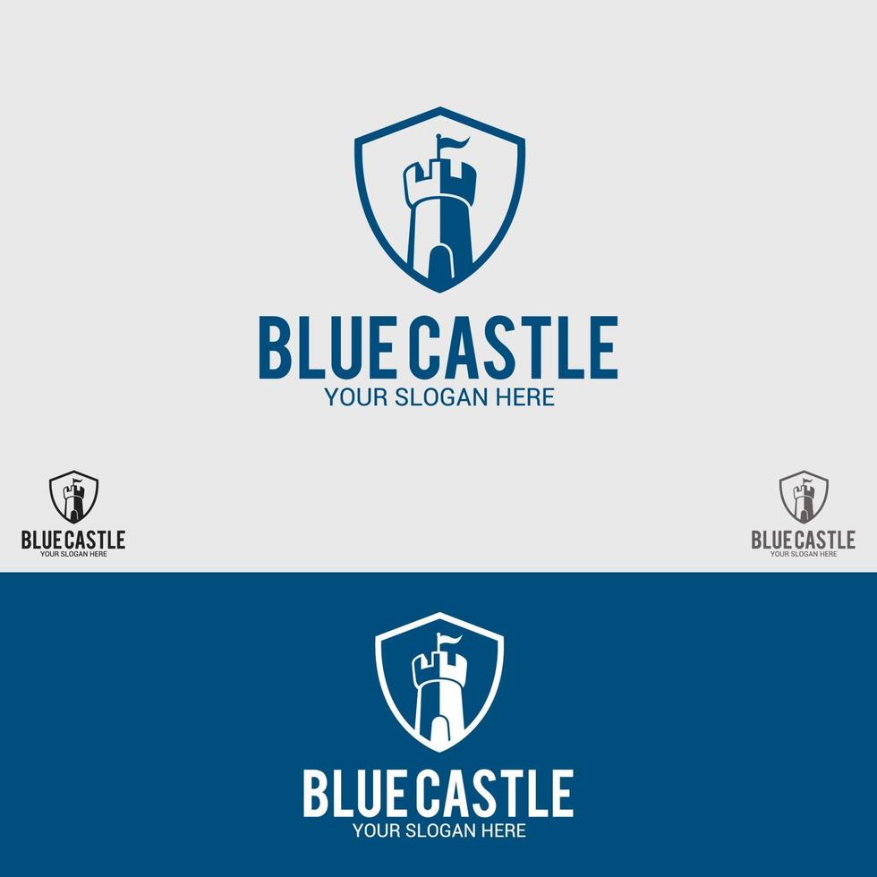 plantilla de diseño de vector de logotipo de castillo