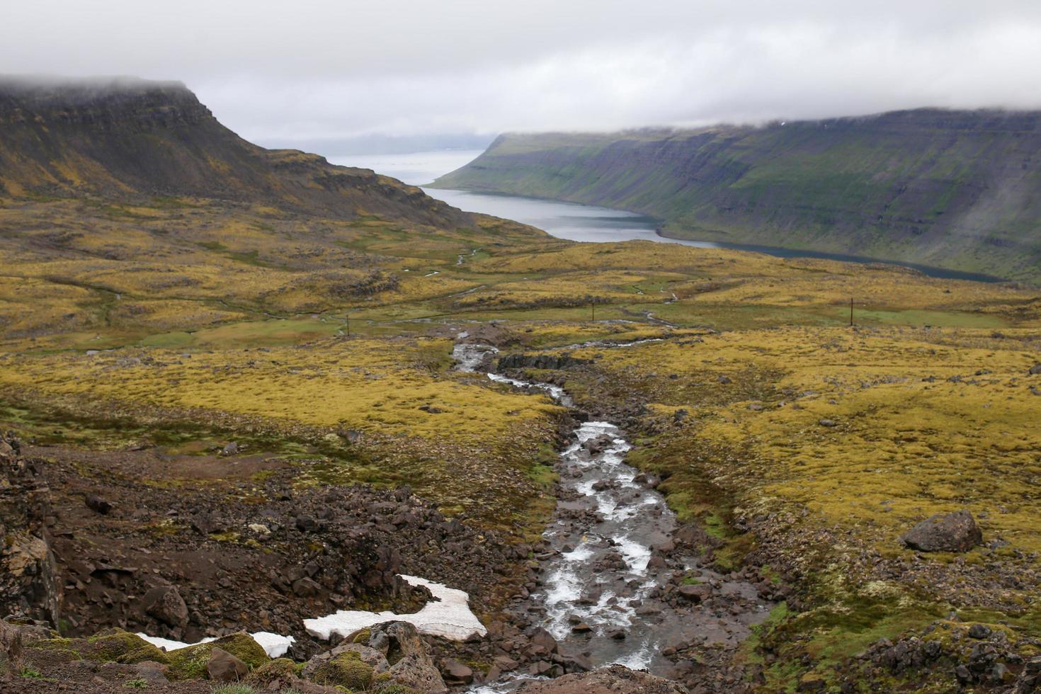 Icelandic fjord view photo