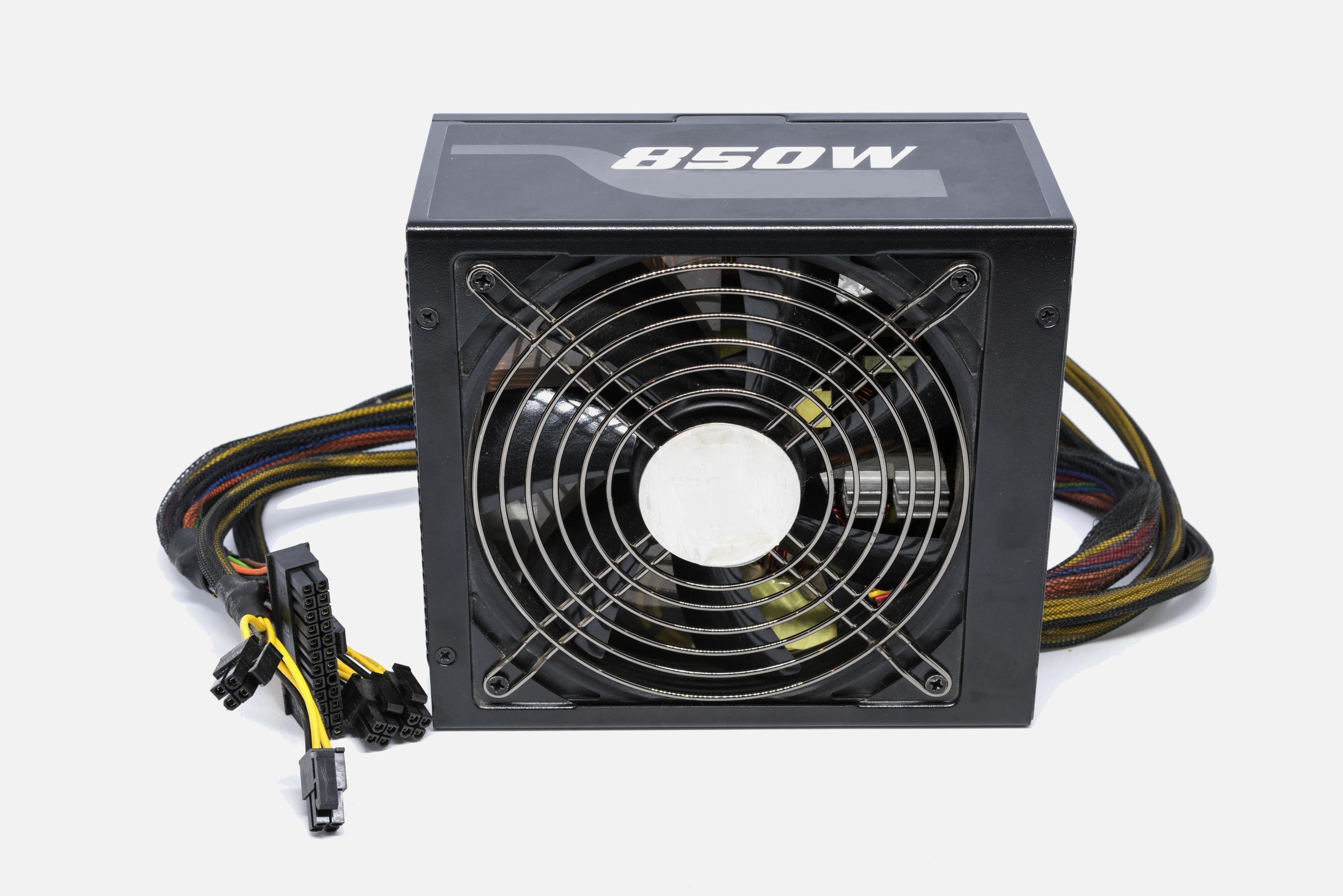 Computer power supply fan 850 watt with cable for ATX full tower case