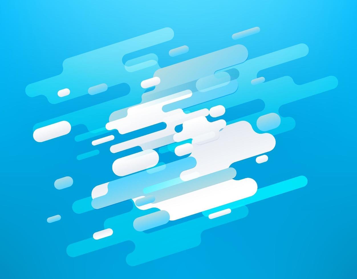 Abstract composition of different color clouds. Abstract vector background