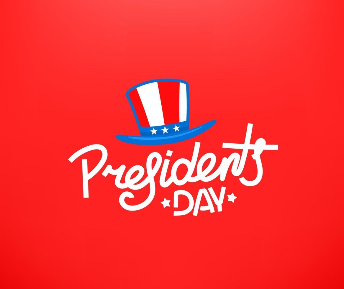 tarjeta de felicitación del día de los presidentes. concepto de vector