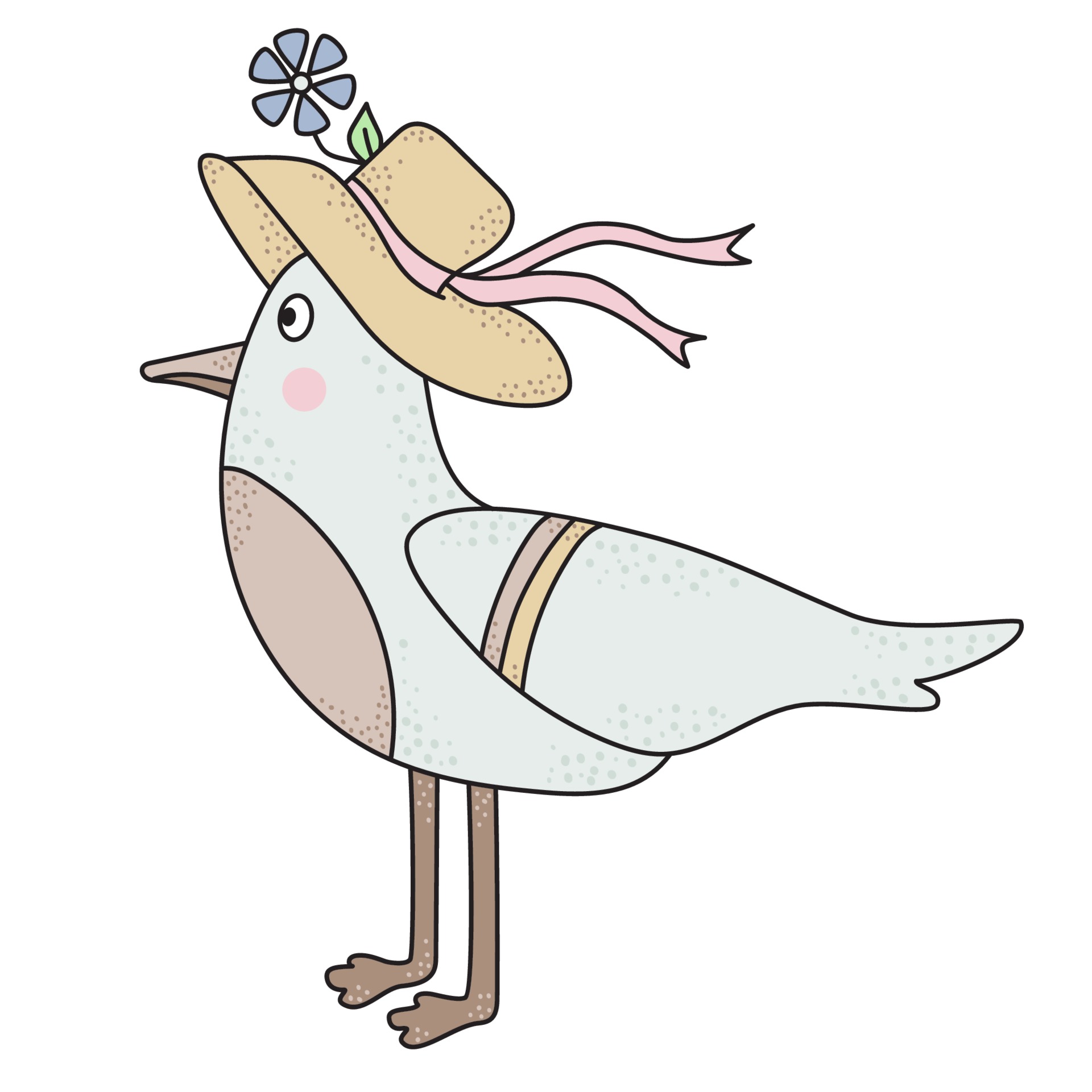 Enrique the Seagull in Character Design Illustrate an Expressive Creature  course  Domestika