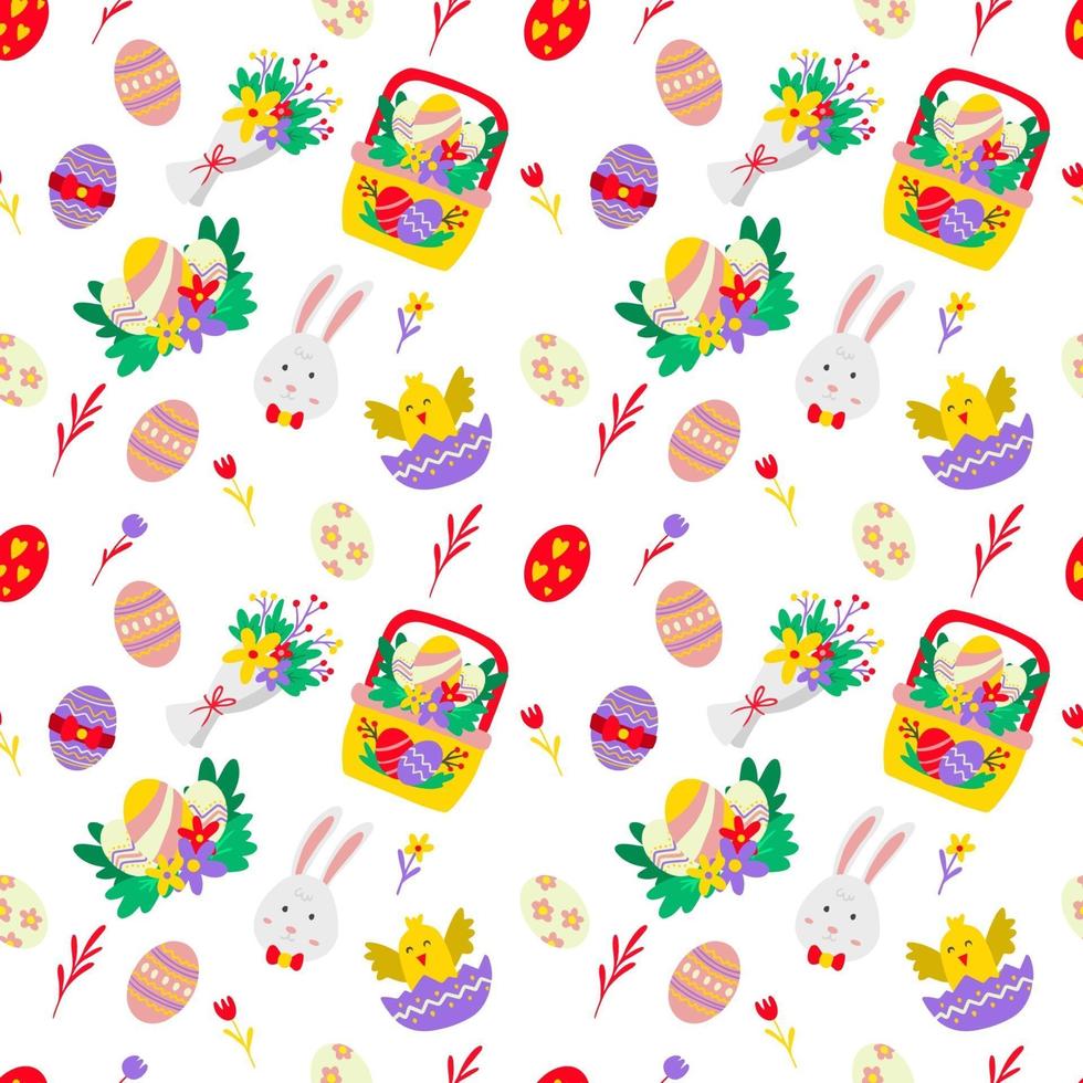 Seamless easter Pattern Vector