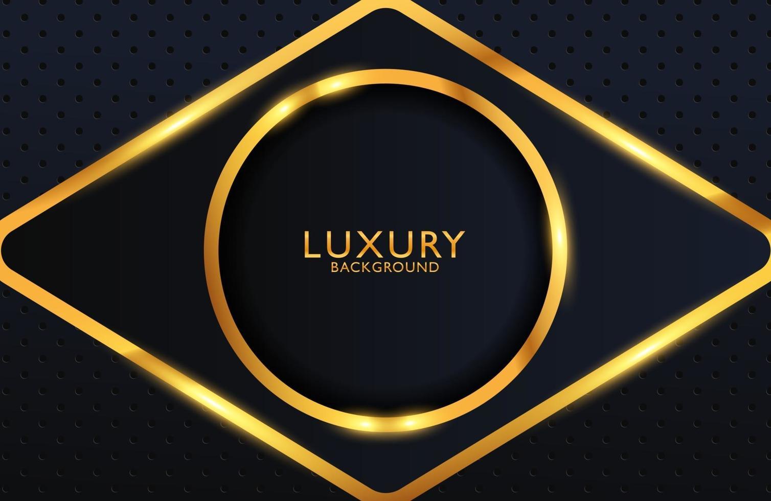 Luxury elegant background with gold geometric shape element vector