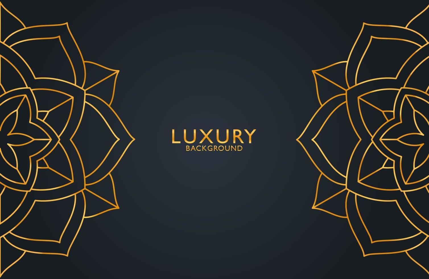 Abstract black geometric luxury background. Vector template for invitation, cover, background.