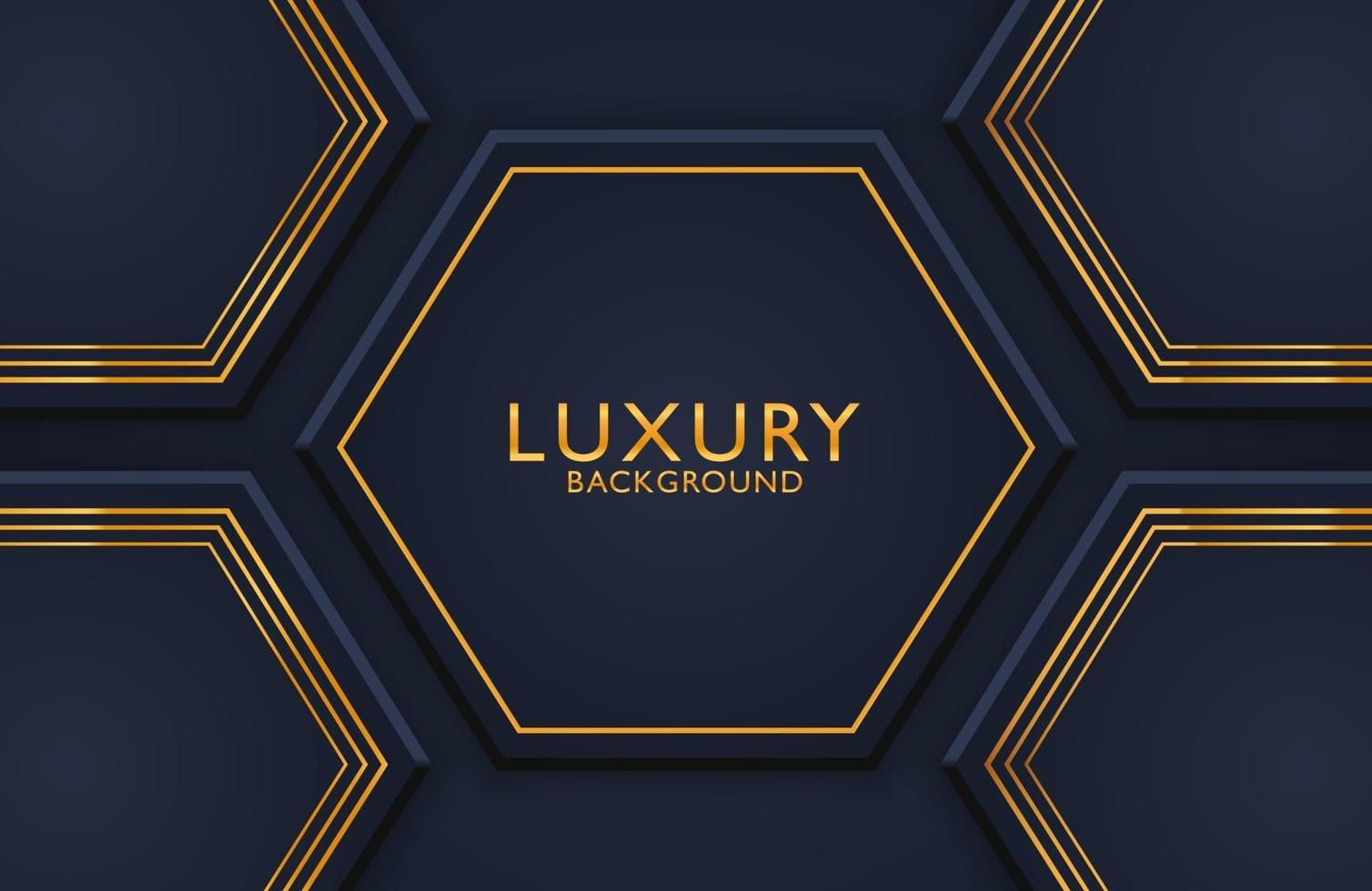 Abstract 3d luxury realistic decoration textured with golden lines pattern. 3d backdrop, invitation, cover layout template. vector