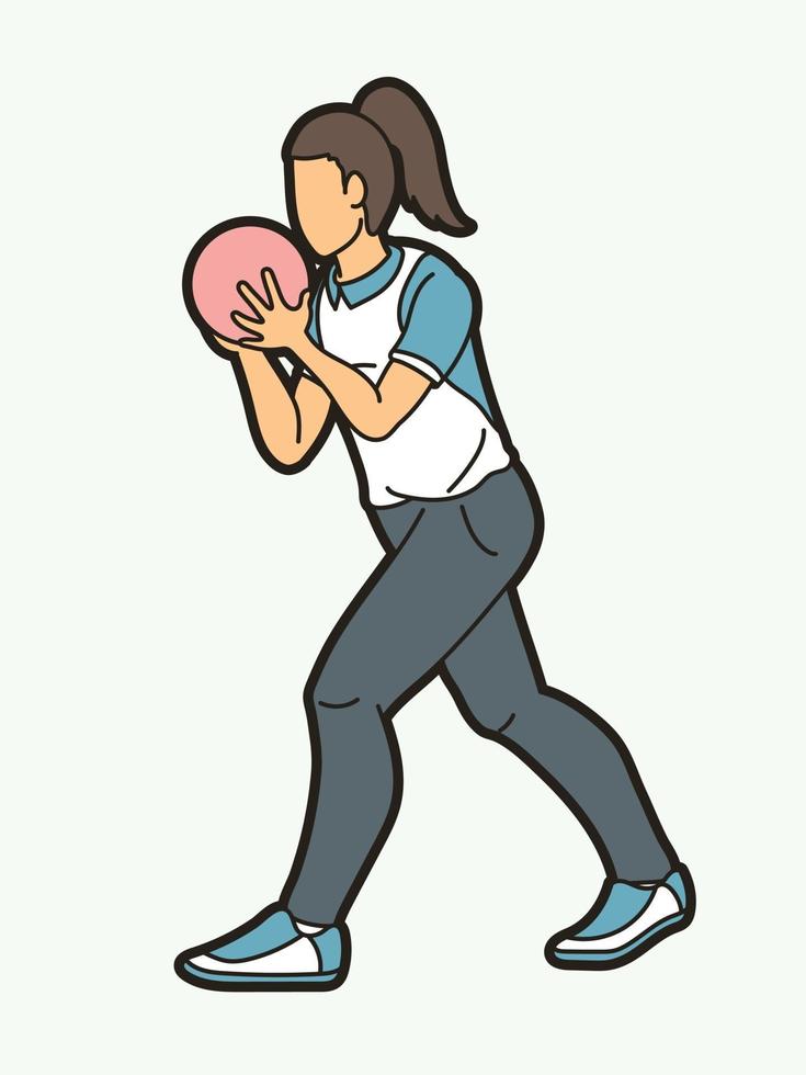 Bowling Sport Player vector