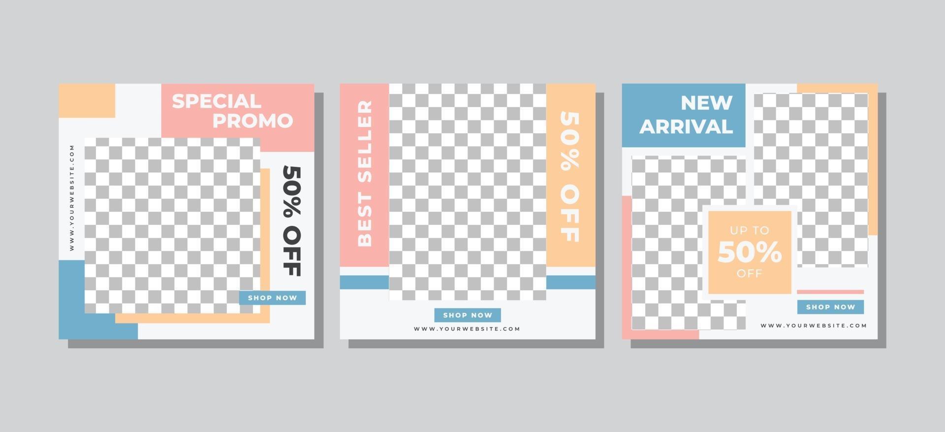 Fashion Sale Social Media post vector