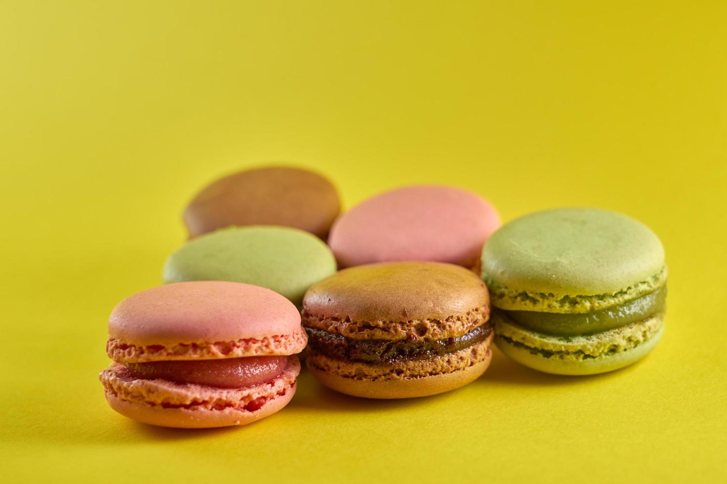 Group of macaroons photo