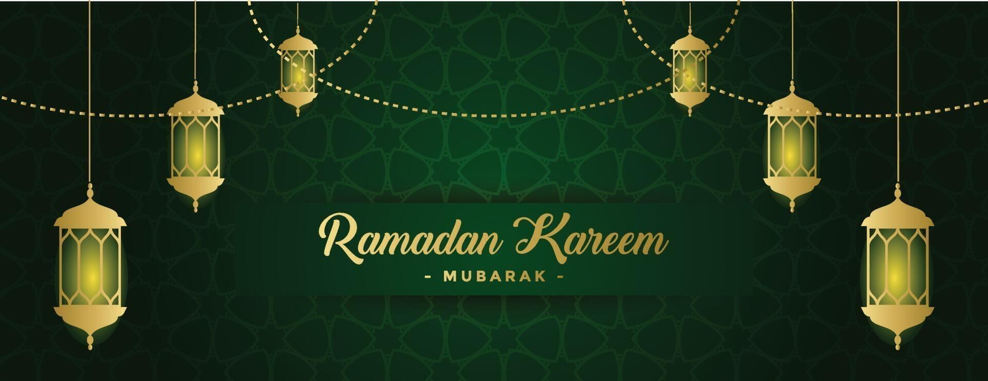ramadan kareem banner background template vector