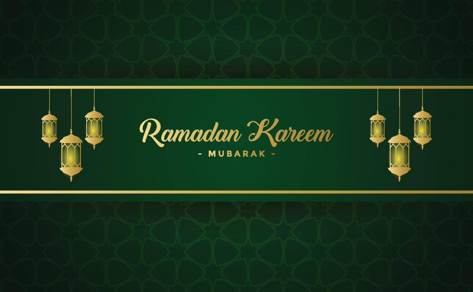 ramadan kareem banner background template vector