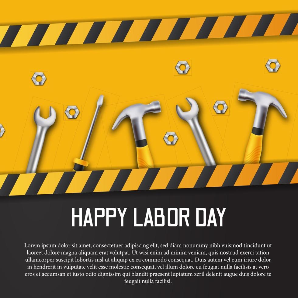 Happy labor day design vector