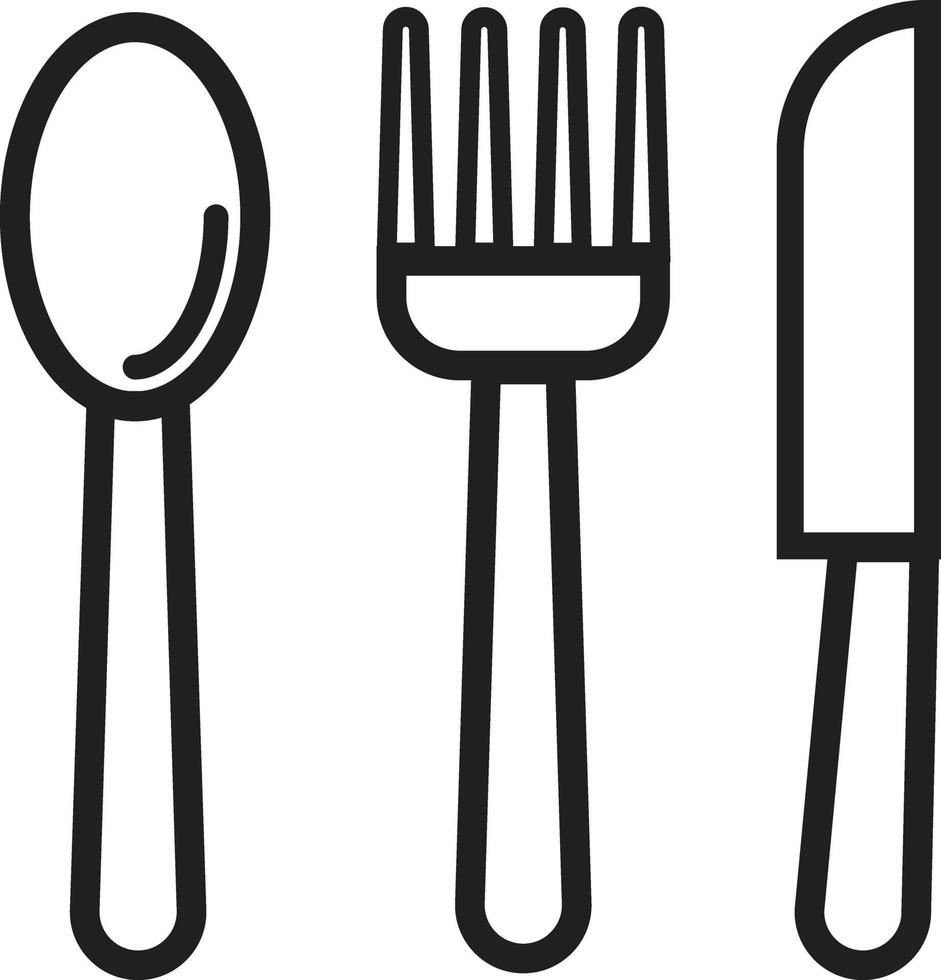 Spoon Fork and Knife vector