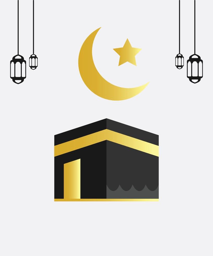 Kaaba mecca islam vector