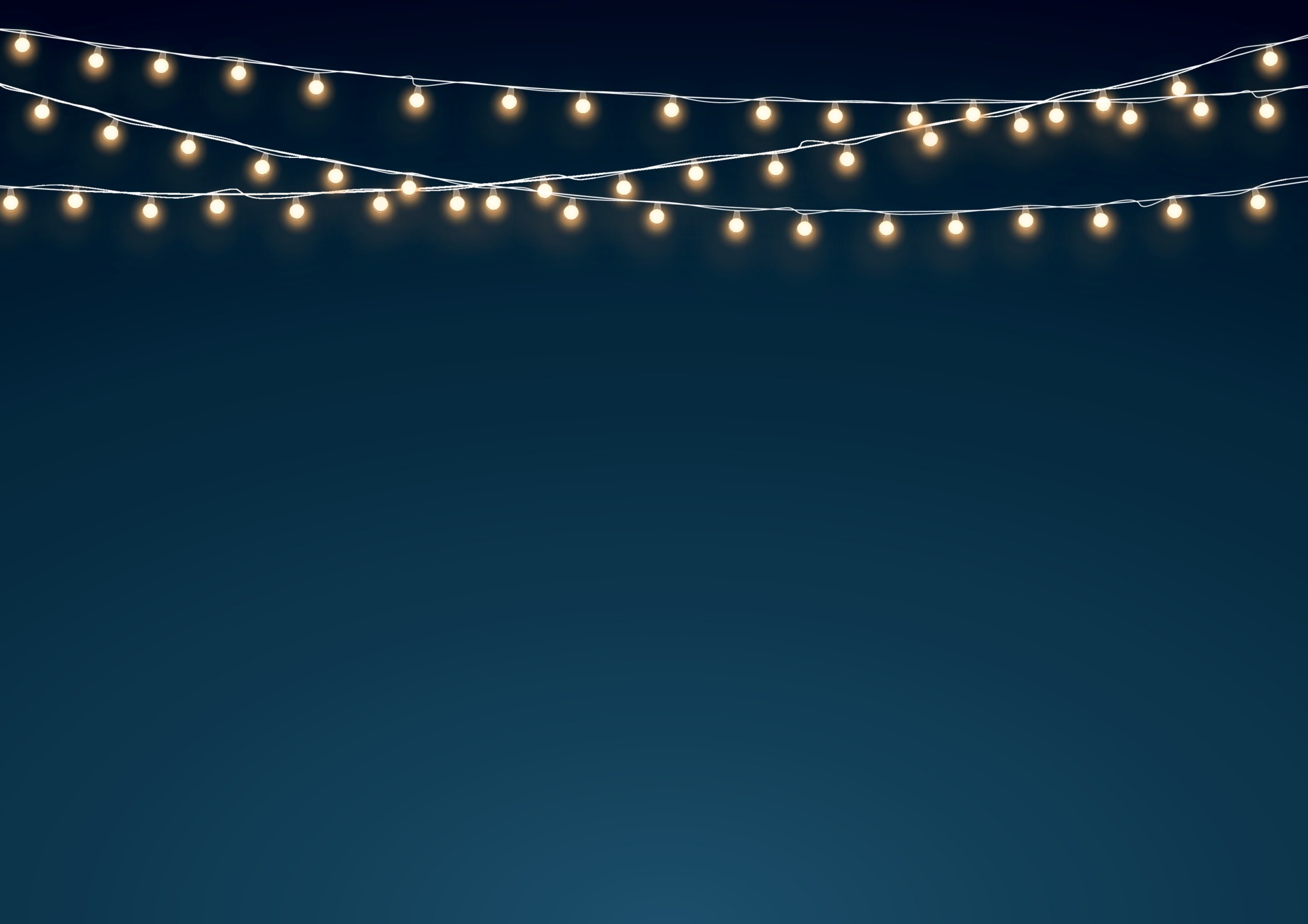 Gold Fairy Lights Hanging String Decoration Background 2223625 Vector