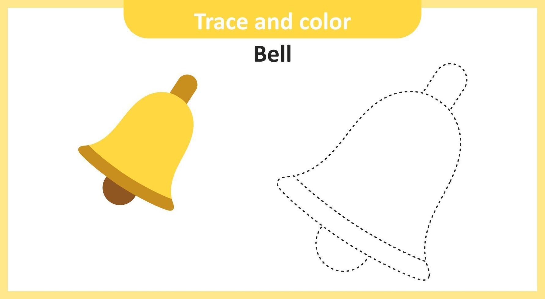 Trace and Color Bell 2223714 Vector Art at Vecteezy
