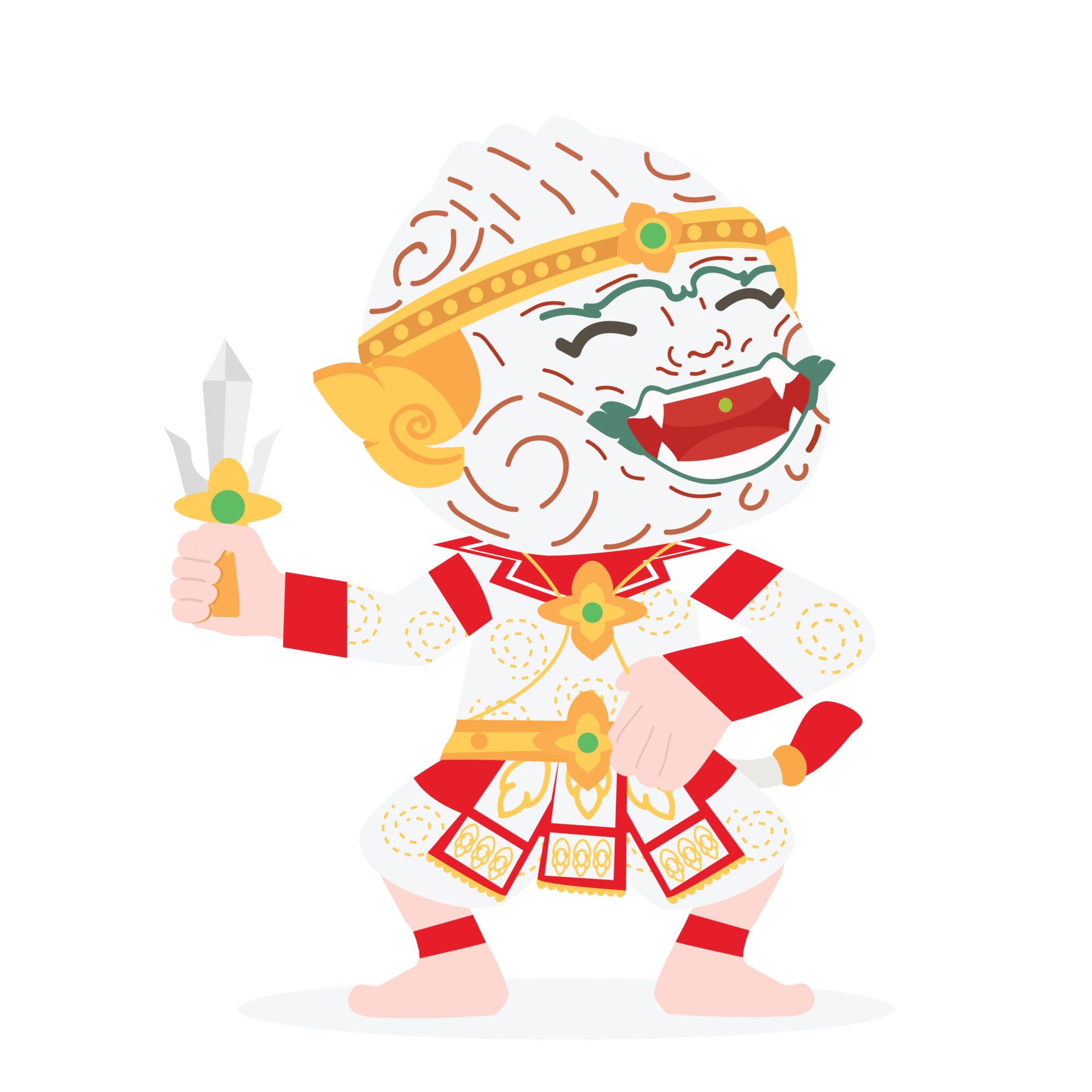 Hanuman Thai character cartoon vector 2223964 Vector Art at Vecteezy Hanuman Thai character cartoon vector 2223964 Vector Art at Vecteezy