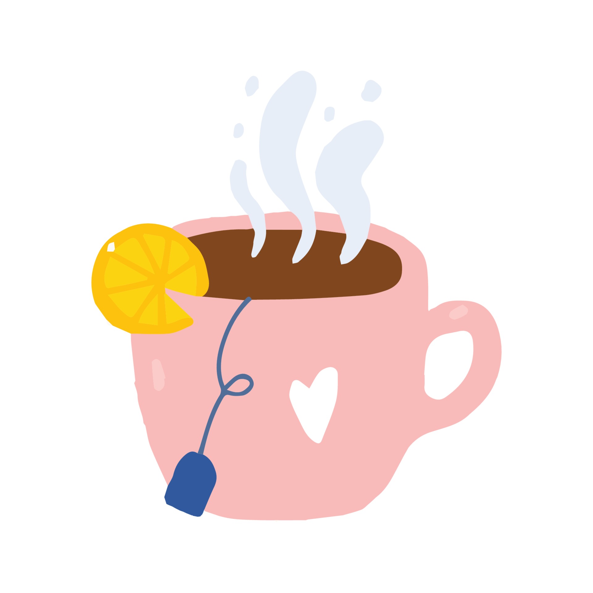 Cartoon cute cup of tea with bag and lemon. 2224036 Vector Art at Vecteezy Cartoon cute cup of tea with bag and lemon. 2224036 Vector Art at Vecteezy