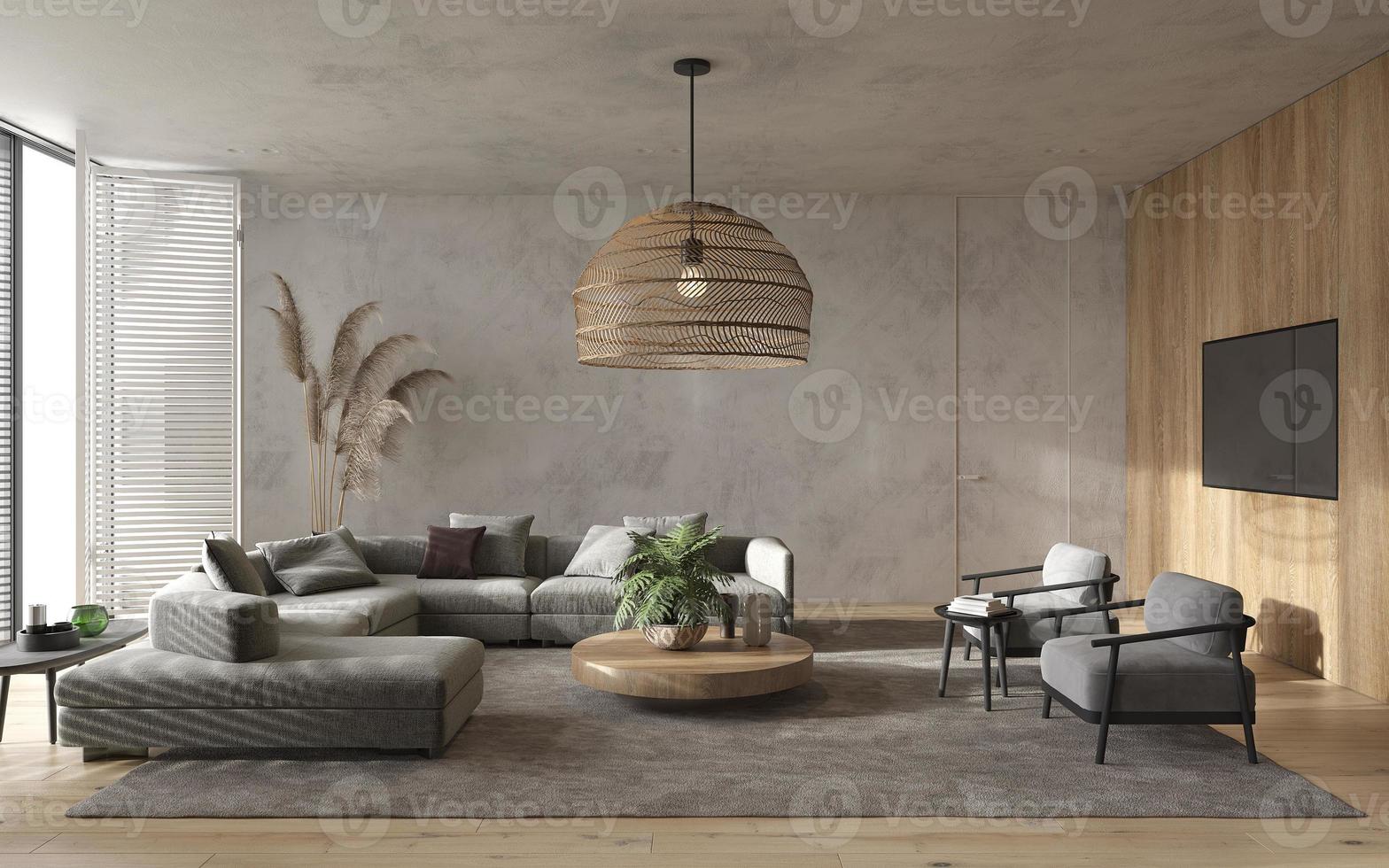 sala de estar moderna minimalista foto