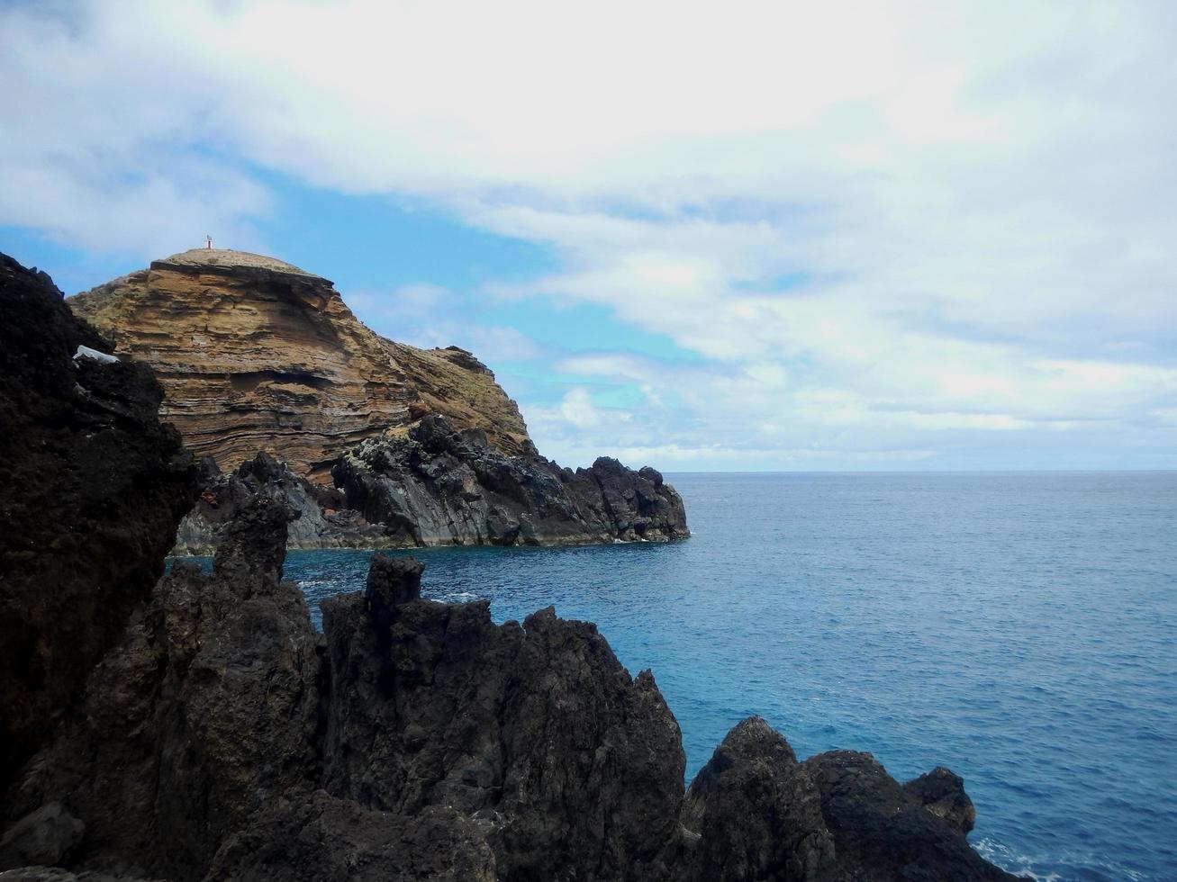 View of the Madeira coastline photo
