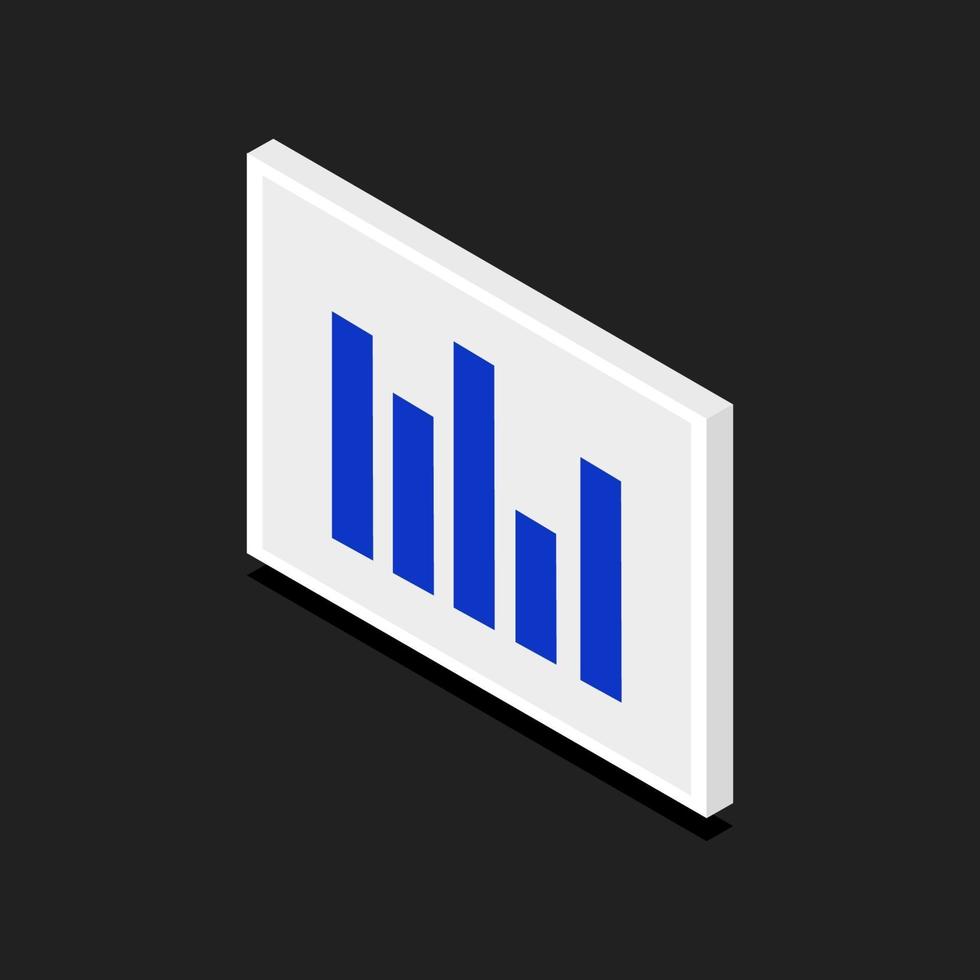 Blackboard And Isometric Statistics vector