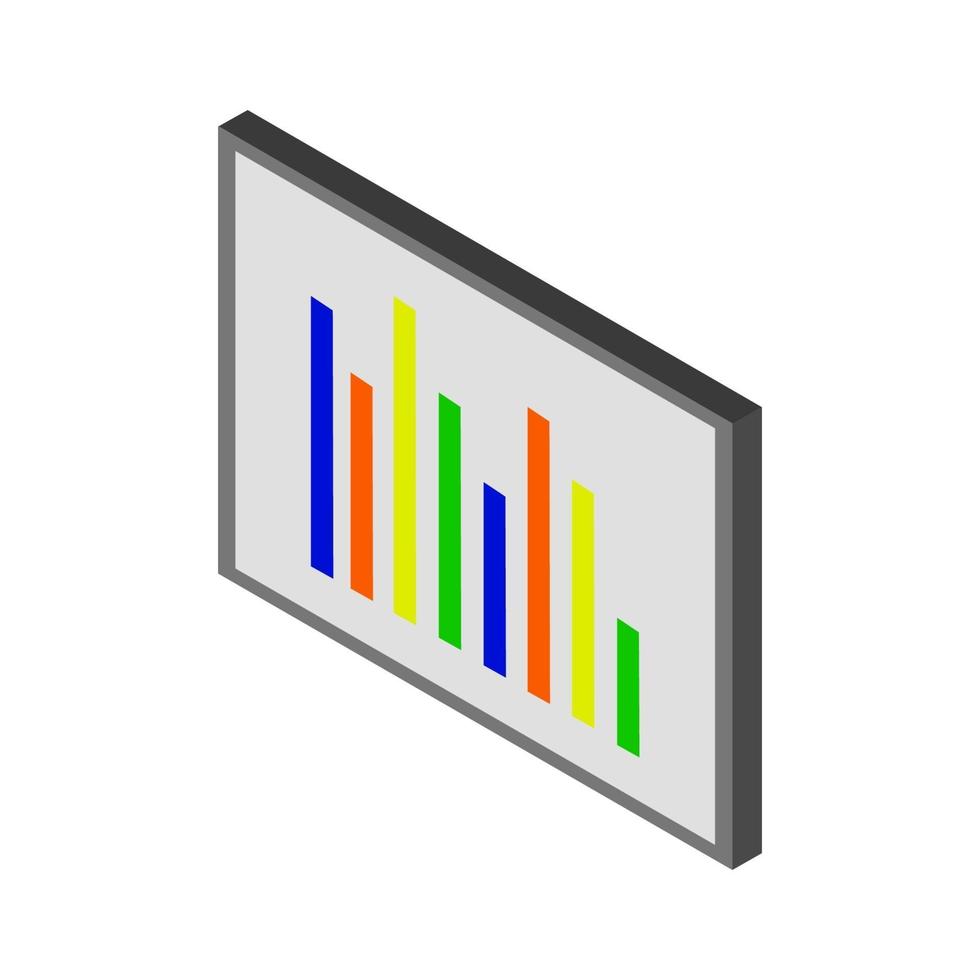 Blackboard And Isometric Statistics vector