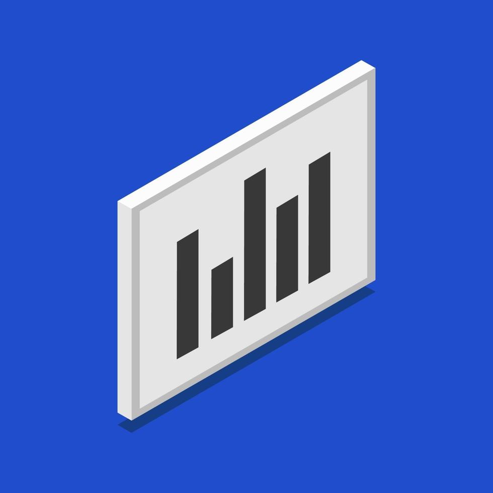 Blackboard And Isometric Statistics vector