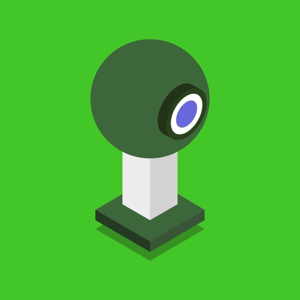 Isometric Web Cam On Background vector