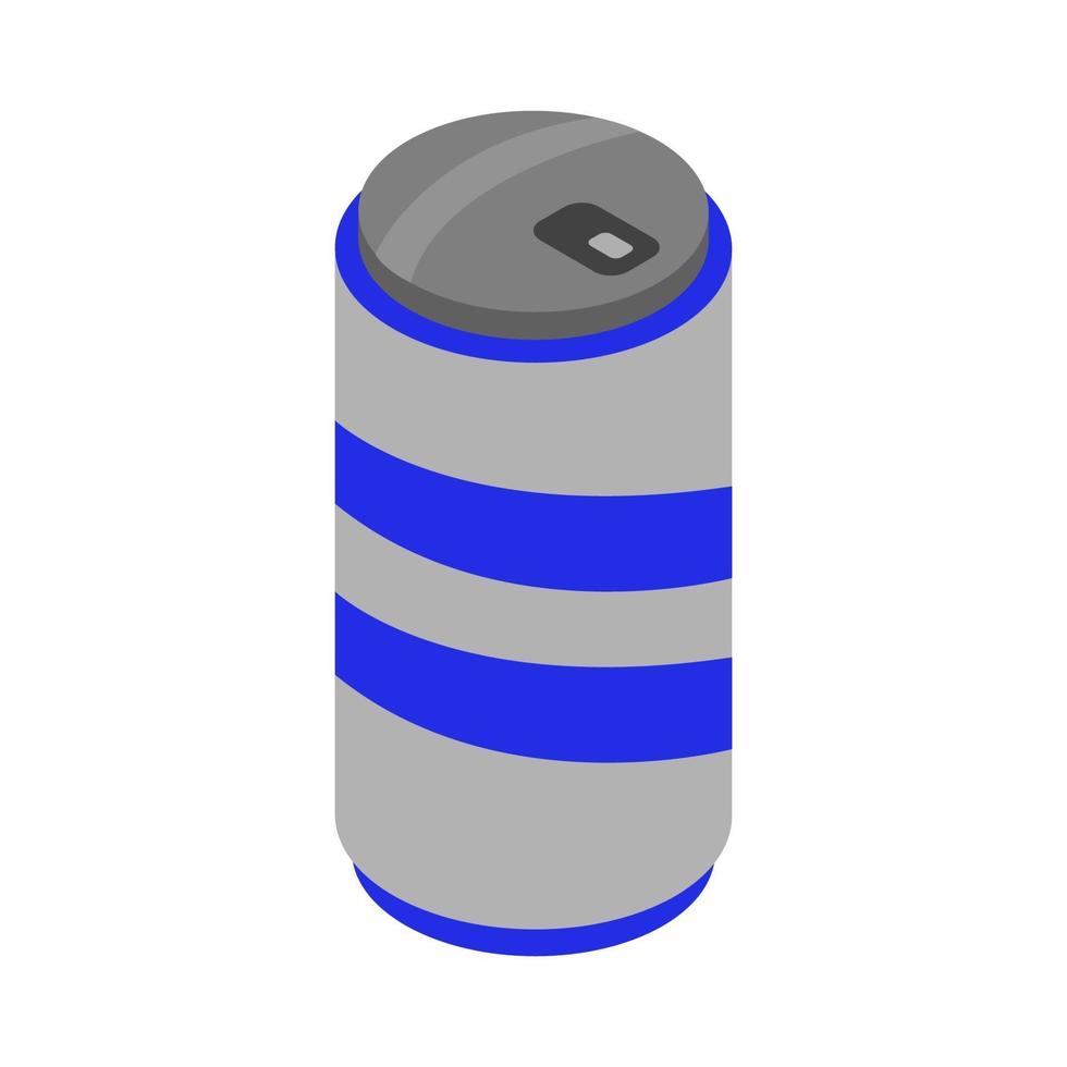 Isometric Can On Background vector