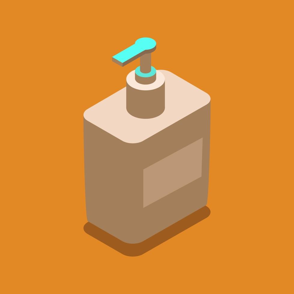 Isometric Soap On Background vector