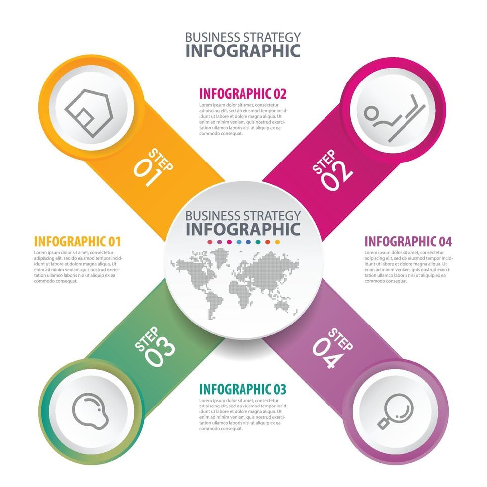 Business Infographics design template illustration. vector