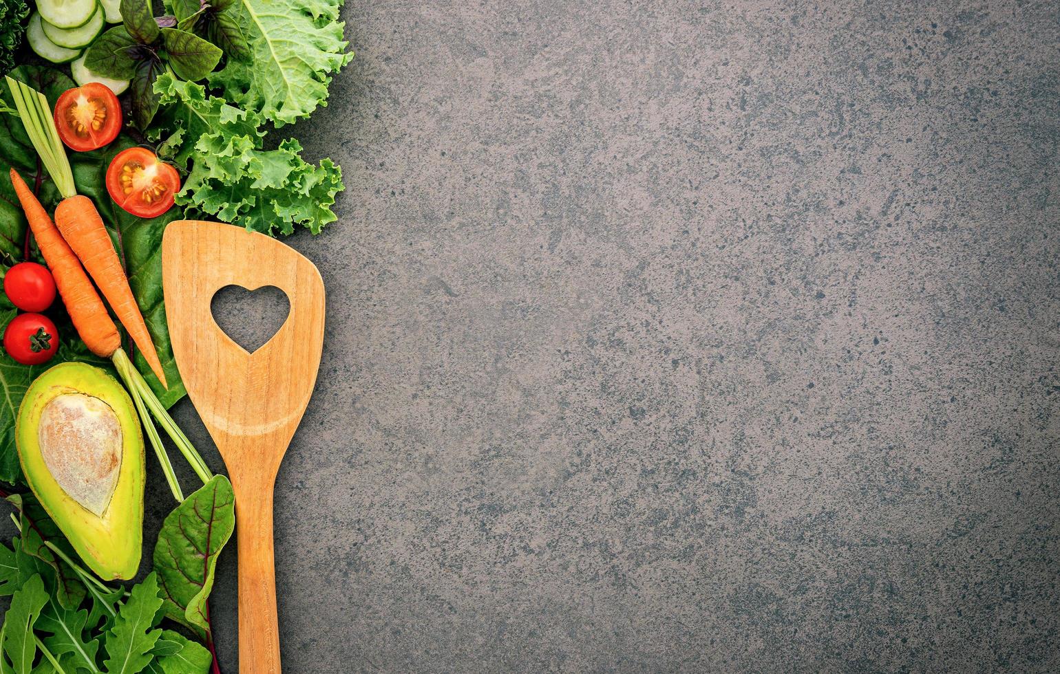 Healthy food background for powerpoint