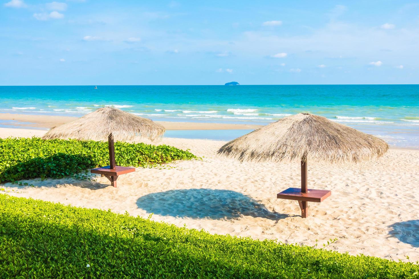 Umbrella on the beach photo