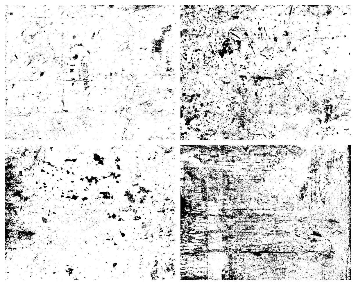 Grunge Textures Vector Pack. Grit Texture, Rough Texture, Vintage Texture. Distressed effect. Distress texture.