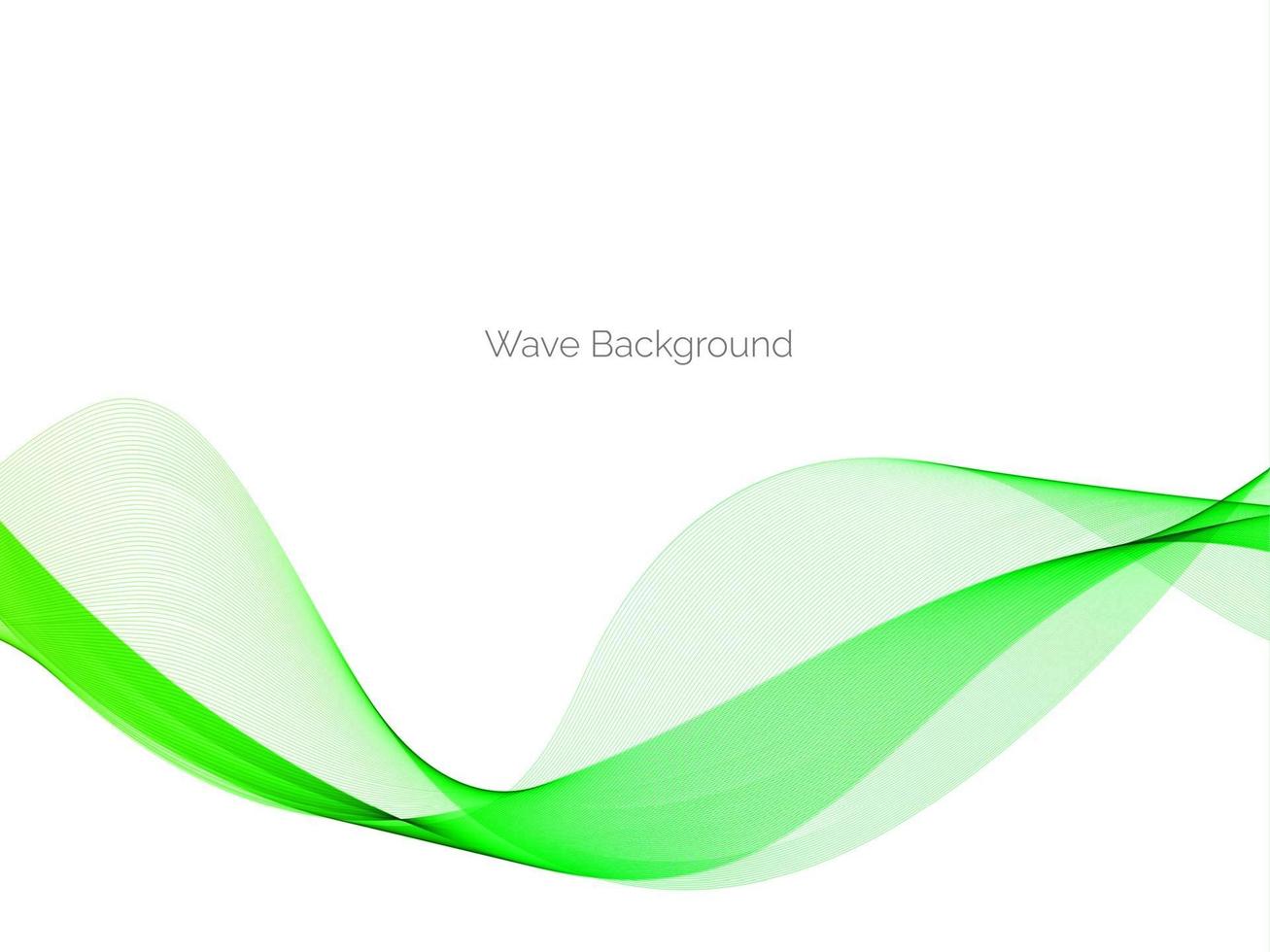 Abstract green decorative stylish  modern wave design banner background vector