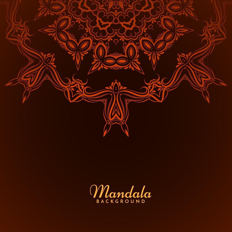 fondo de lujo decorativo hermoso diseño mandala vector