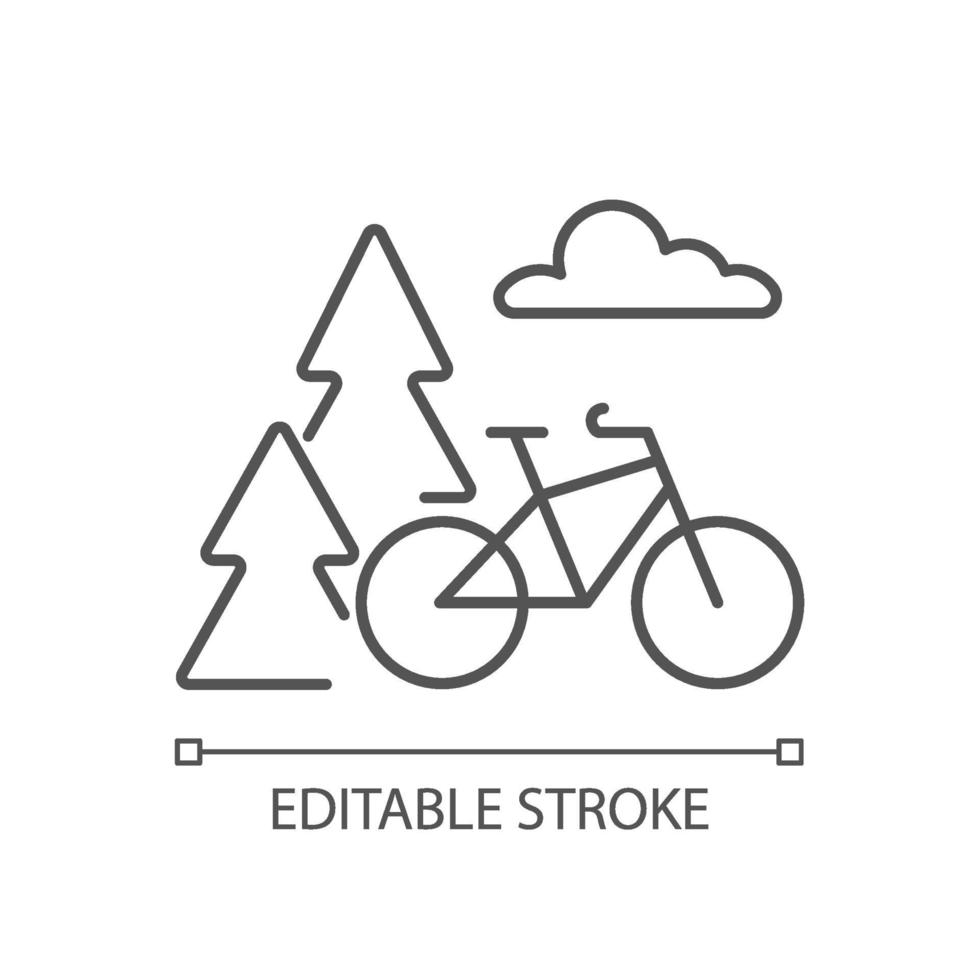 Outdoor activities linear icon vector