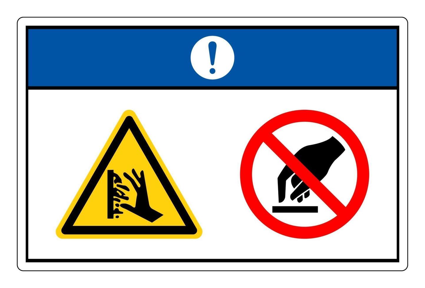 Notice Hot Surface Do Not Touch Symbol Sign On White Background vector